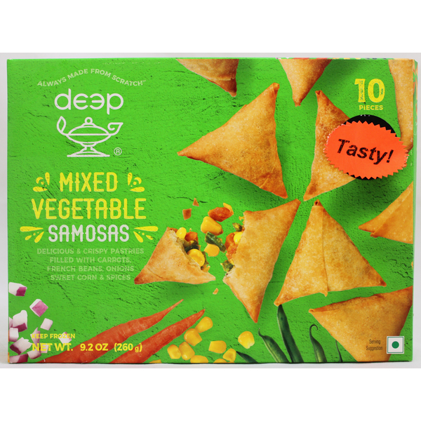 Deep Mixed Vegetable Samosas