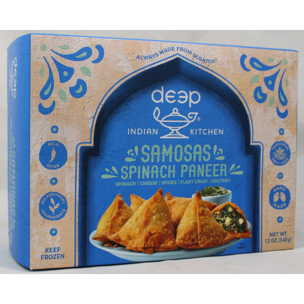 Deep Spinach Paneer Samosas