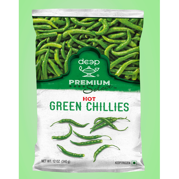 Deep Green Chillies Hot