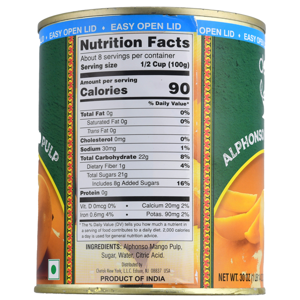 Deep Alphonso Mango Pulp