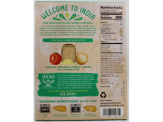 Margherita Naan Pizza 7.8oz