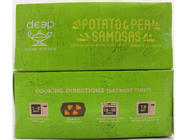 Potato & Pea Samosas (4 pieces) (12oz)