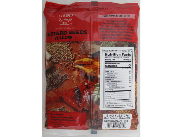 Mustard Seeds Yellow 7 Oz
