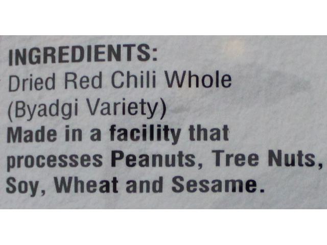 Byadgi Whole Red Chilli 7oz
