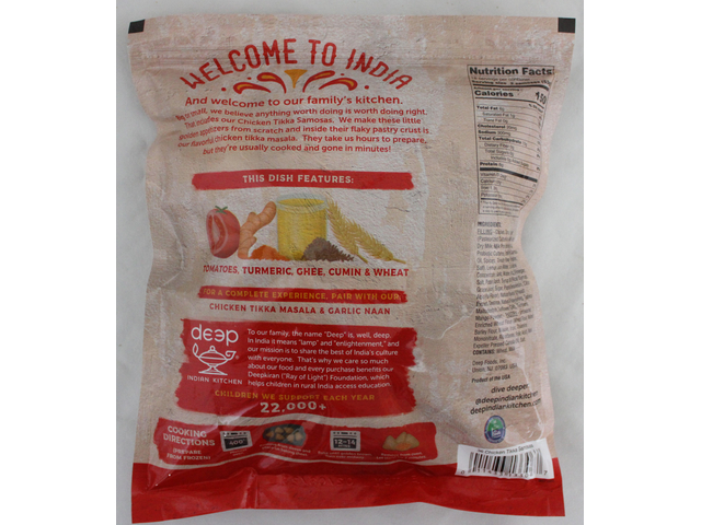 Chicken Tikka Samosas (36 pieces) (2lb)