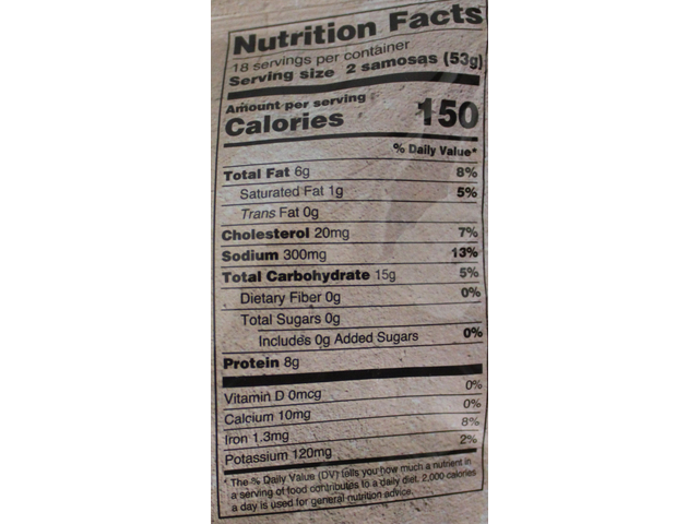 Chicken Tikka Samosas (36 pieces) (2lb)