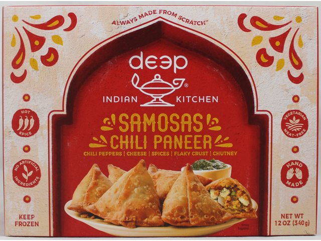 Chili Paneer Samosas (6 pieces) (12oz)