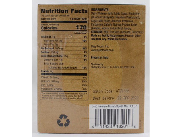 Masala Doodh Mix (10 packets) (14.1oz)