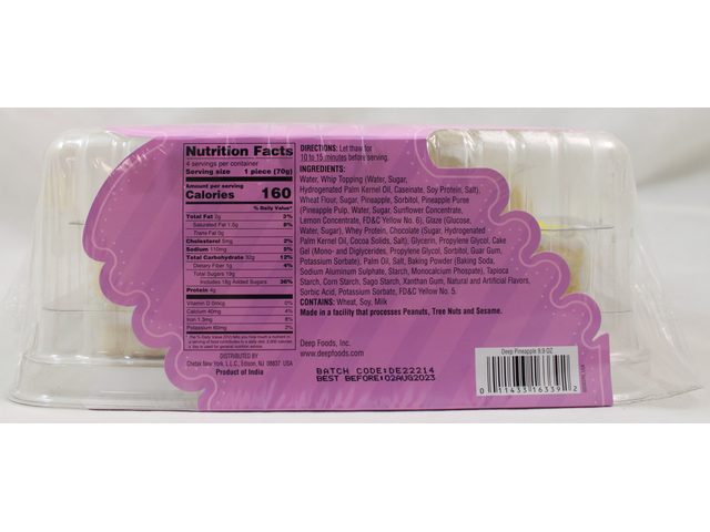 Pineapple Eggless Cake (9.9oz)