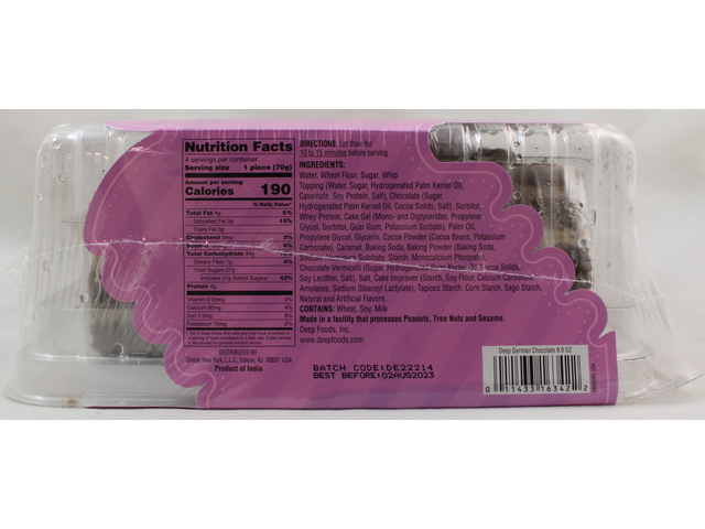 German Chocolate Eggless Cake (9.9oz)