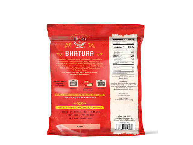 Bhatura (5 pieces) (11oz)