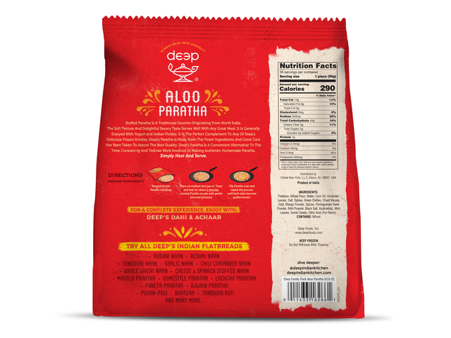 Aloo Paratha Family Pack (16 pieces) (53.6oz)