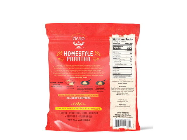 Homestyle Paratha (5 pieces) (11.75oz)
