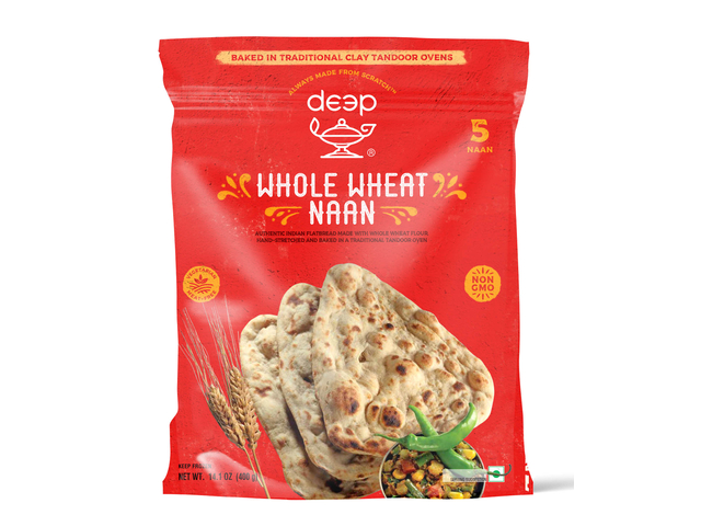 Whole Wheat Naan (5 pieces) (14.1oz)