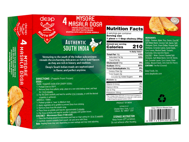 Mysore  Masala Dosa 4p-14oz