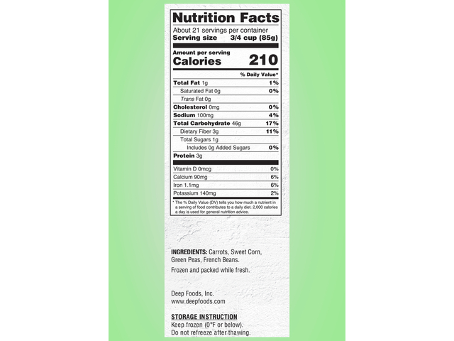 Mixed Vegetables (3.85lb)