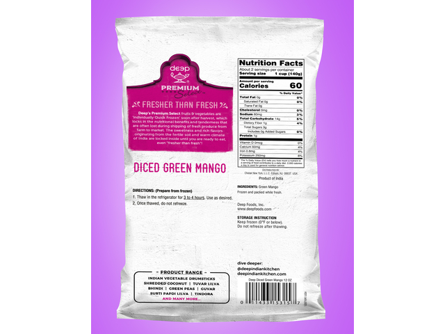 Diced Green Mango (12oz)
