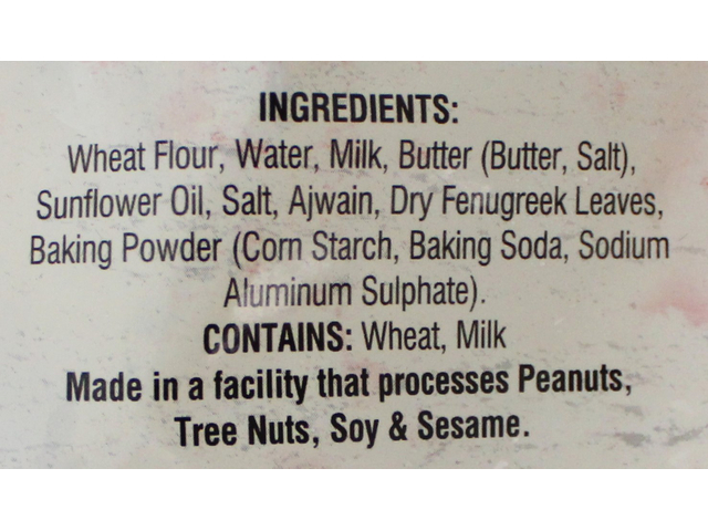 Lachcha Naan (5 pieces) (14.1oz)