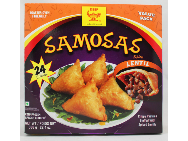 Spicy Lentil Samosas (24 pieces) (22.4oz)