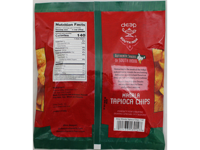 Masala Tapioca Chips (7oz)