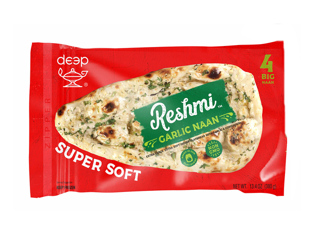 Reshmi Garlic Naan (4 pieces) (13.4oz)