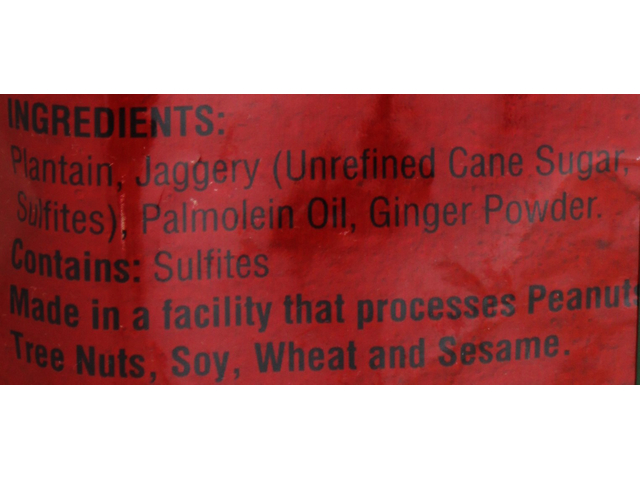 Jaggery Plantain Chips 7Oz