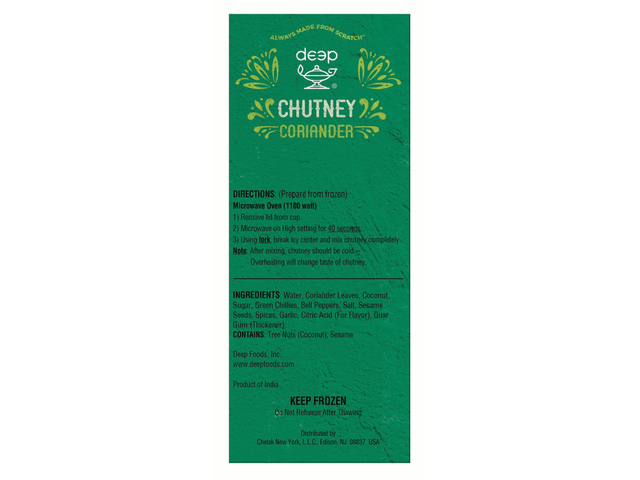 Coriander Chutney Quick Cups (10oz)
