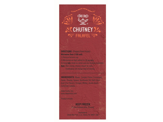 Falafel Chutney Quick Cups (10oz)