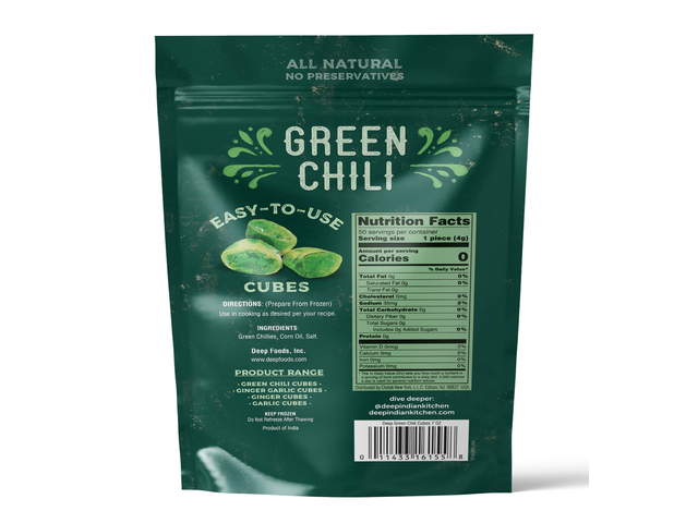 Green Chili Cubes 7 Oz