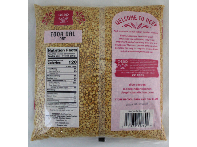 Toor dal dry 8lb