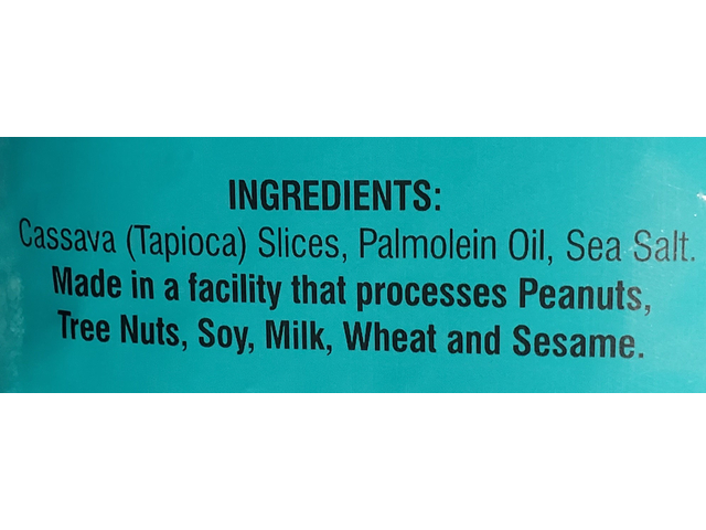 Cassava Chips Sea Salt 5Oz