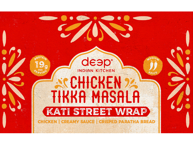 Chicken Tikka Masala Kati Wrap