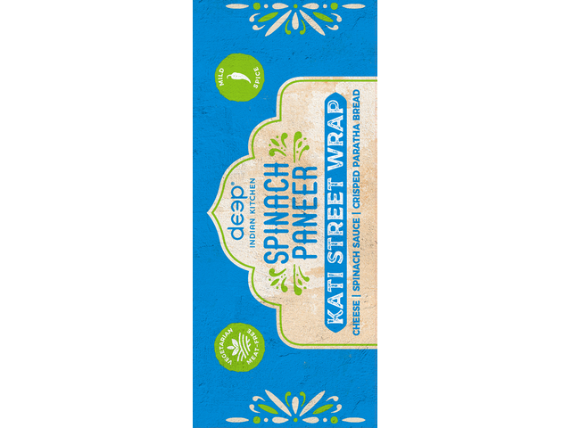Spinach Paneer Kati Street Wrap
