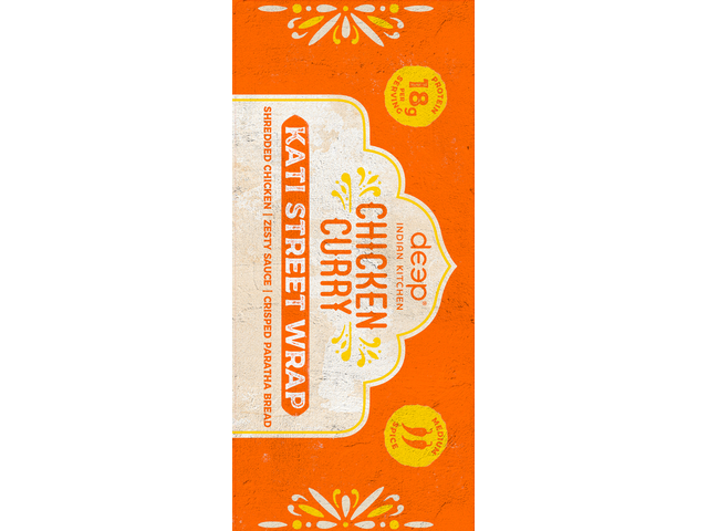 Chicken Curry Kati Street Wrap