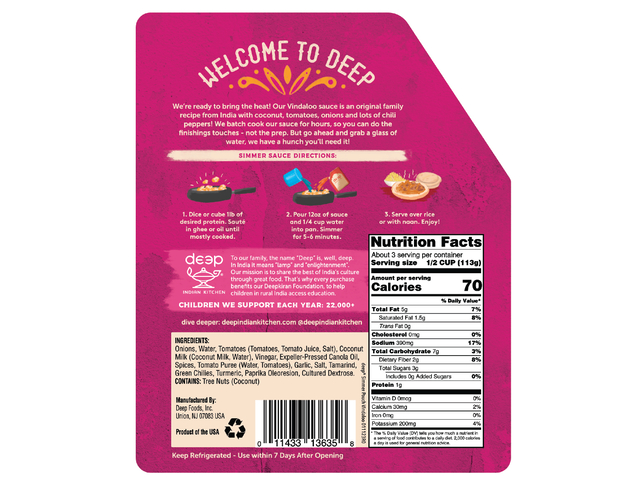 Vindaloo Simmer Sauce (12oz)