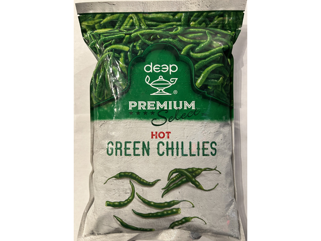 Green Chillies Hot (2lb)