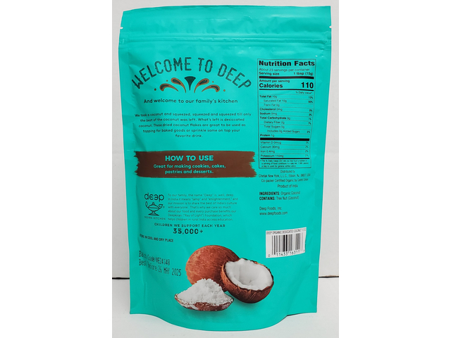 OrganicDesiccatedCoconutHighFat12oz