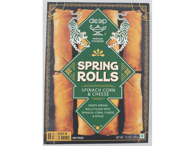Spring Rolls Spinach Corn Cheese