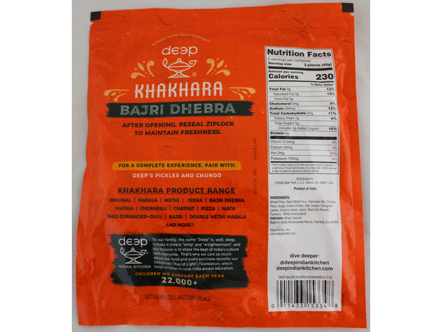 Bajri Dhebra Khakhara (6.3oz)