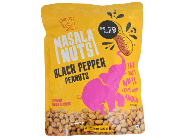 Masala Nuts Black Pepper Peanuts (8oz)