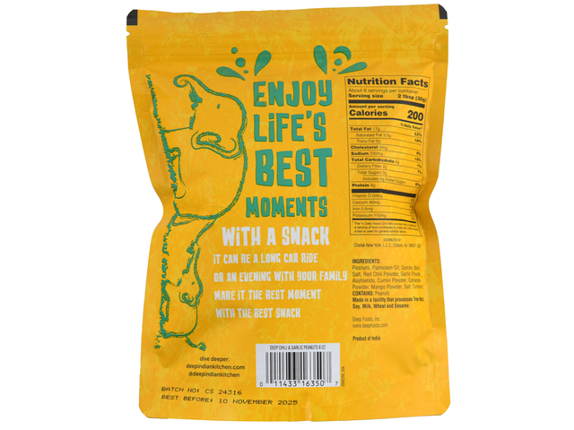 Masala Nuts Chili & Garlic Peanuts (8oz)