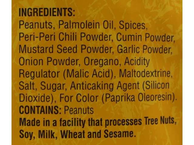 Masala Nuts Peri Peri Peanuts (8oz)