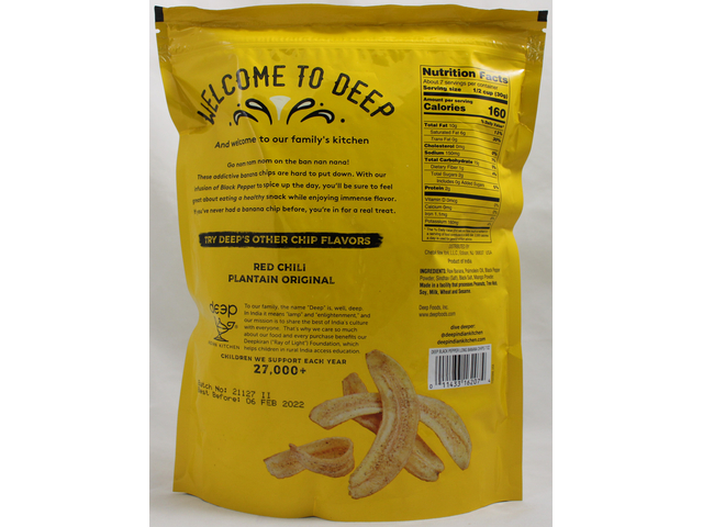 Black Pepper Long Banana Chips (7oz)
